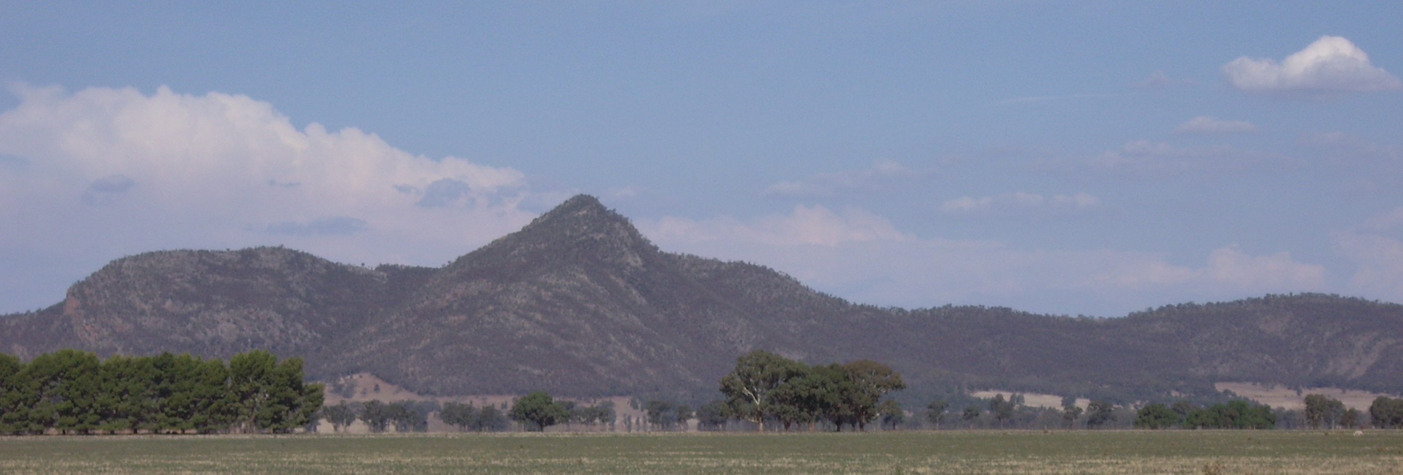 The Rock, NSW from the town of Tootool The Rock, NSW from the town of Tootool